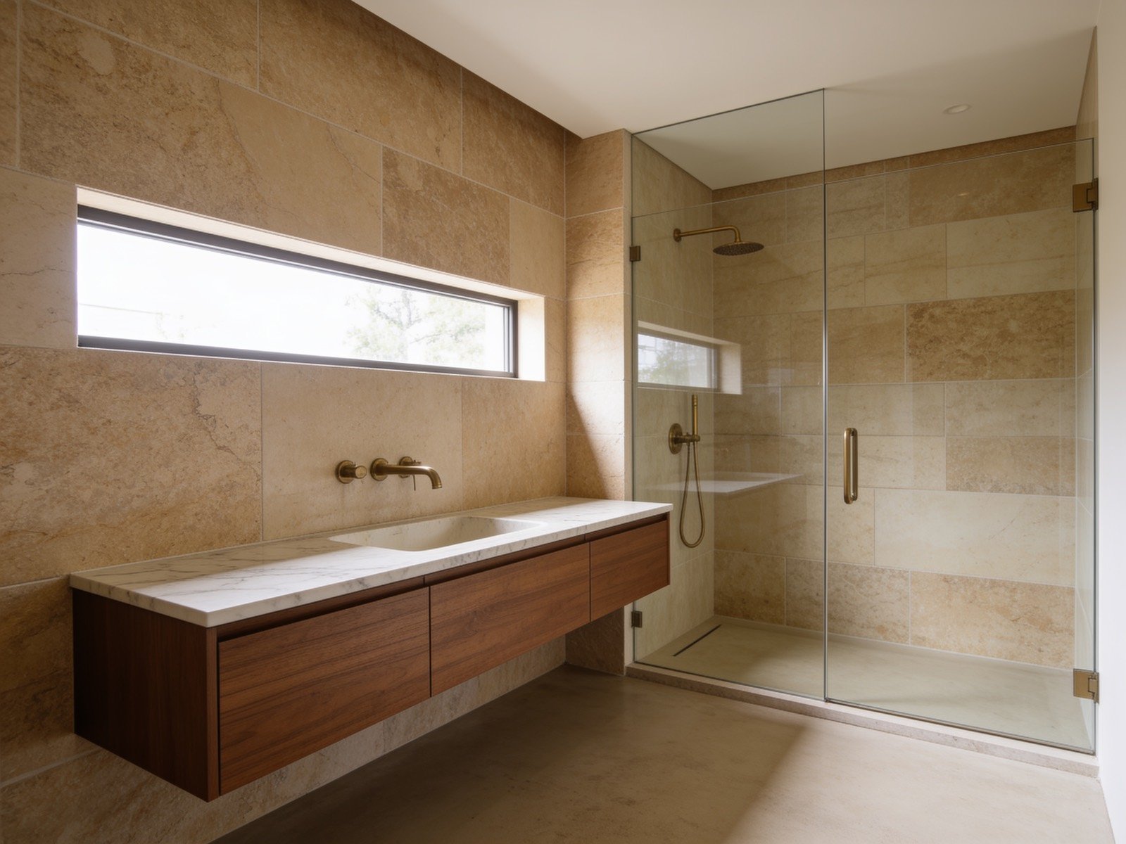 The same bathroom after a full Paradigm Builders remodel