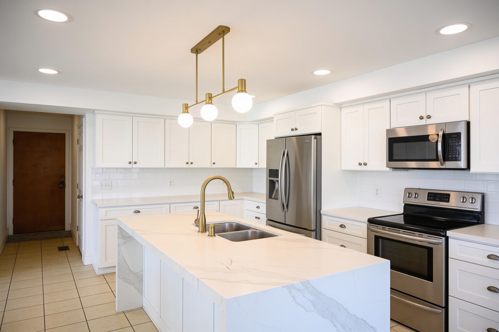 The same kitchen after a full Paradigm Builders remodel