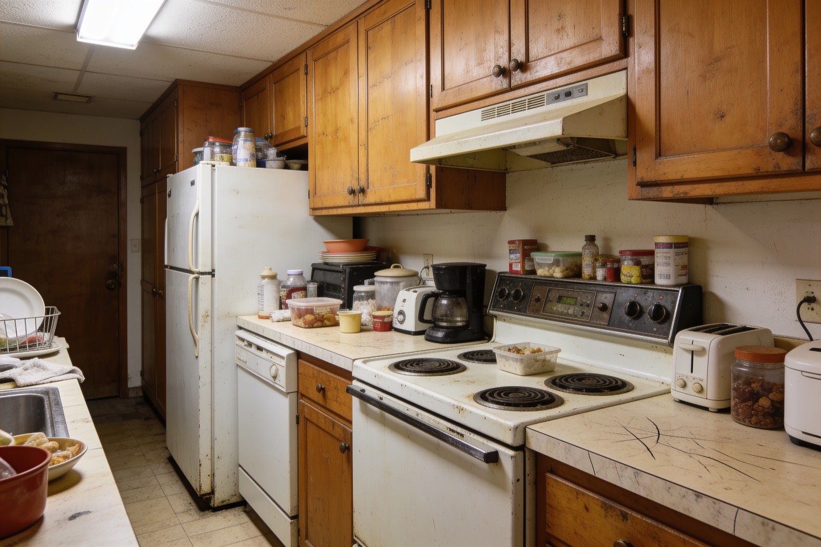 Dated kitchen before renovation